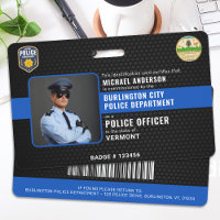 Personalised Police Officer ID Law Enforcement
