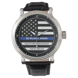 Personalised Police Officer NAME Law Enforcement Watch