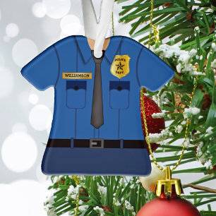 Personalised Police Officer Ornament