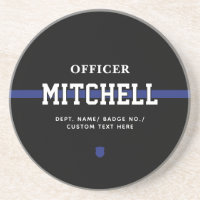 Personalised Police Officer Thin Blue Line