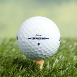 Personalised Police Officer Thin Blue Line Golf Balls