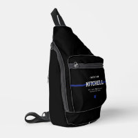 Personalised Police Officer Thin Blue Line