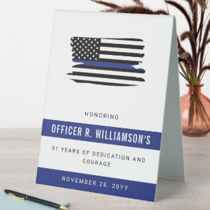 Personalised Police Retirement Celebration