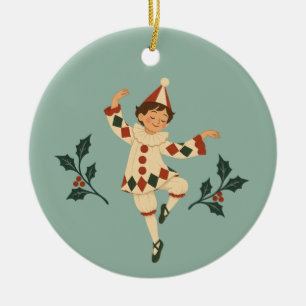 Personalised Polichinelle Nutcracker Ballet Ceramic Tree Decoration