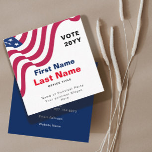 Personalised Political Campaign Business Card