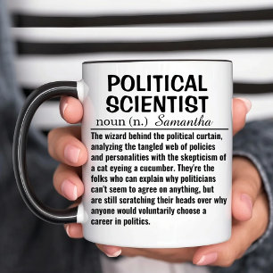 Personalised Political Scientist Definition Two-Tone Coffee Mug