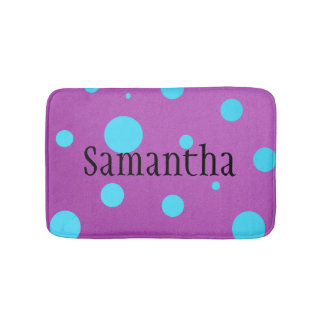 Personalised Polka Dot Bath Mat for Teens