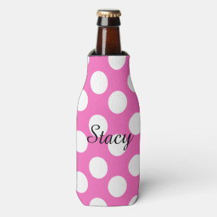 Personalised Polka Dot Bottle Cooler