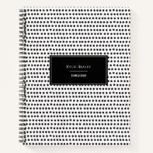 Personalised Polka Dot Notebook