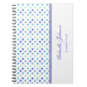 Personalised: Polka Dot Notebook