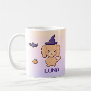Personalised Poodle Halloween Mug
