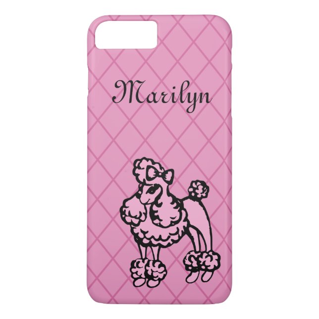 Personalised Poodle iPhone 7 Plus Case (Back)