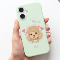 Personalised Poodle iPhone Case – I Woof You Gift