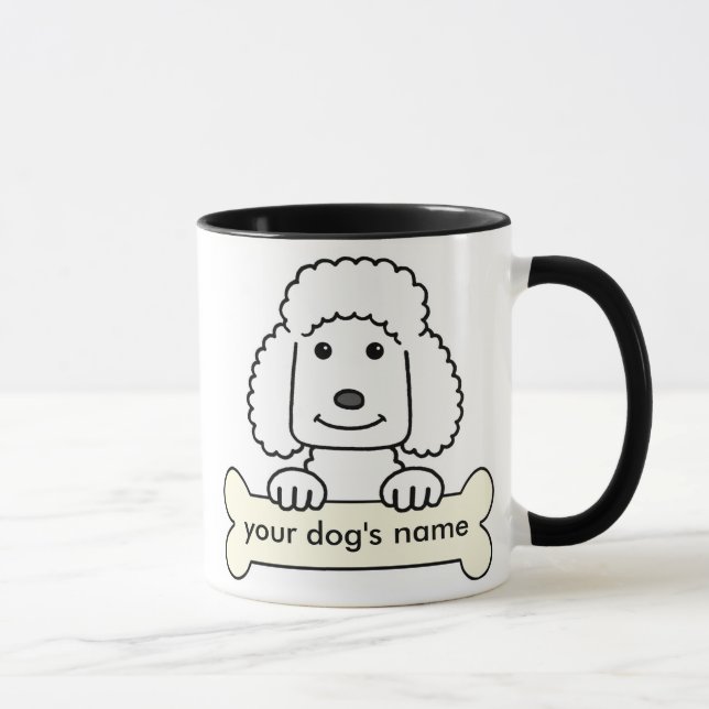 Personalised Poodle Mug (Right)