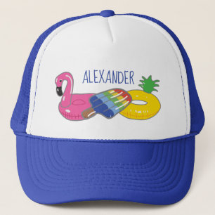 Personalised Pool Float Summer Fun Trucker Hat