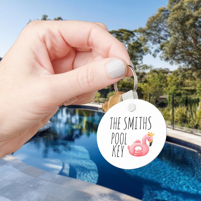 Personalised Pool Key Name  Key Ring (Creator Uploaded)