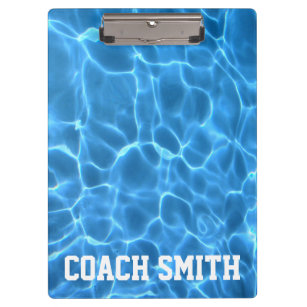 Personalised Pool Photo Swimming or Diving Coach Clipboard