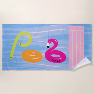 Personalised Pool Towel   Pool Floats Beach Towel