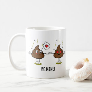 Personalised Poop Emoji Love Couple  Coffee Mug