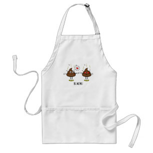 Personalised Poop Emoji Love Couple  Standard Apron