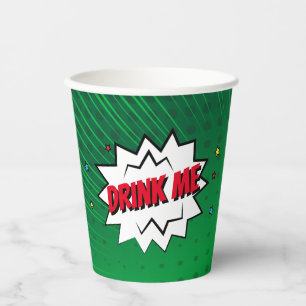Personalised Pop Art Christmas Comic  Paper Cups
