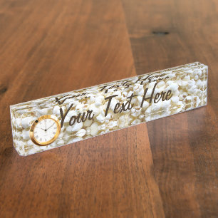 Personalised Popcorn Texture Photography Nameplate