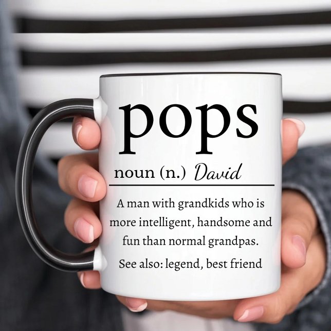 Personalised Pops Definition  Two-Tone Coffee Mug (Creator Uploaded)