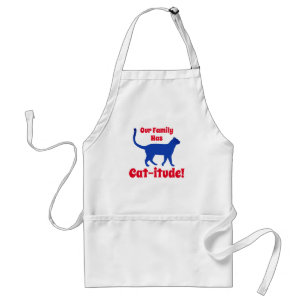 Personalised Popular Our Family Has Cat-itude  Standard Apron