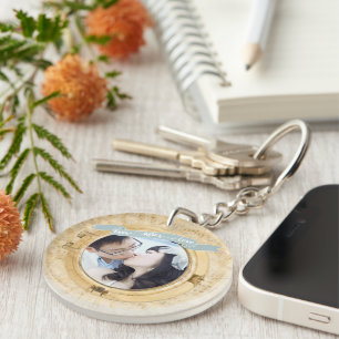 Personalised Porthole Photo Keychain