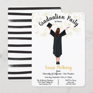 Personalised Portrait Graduation invitations