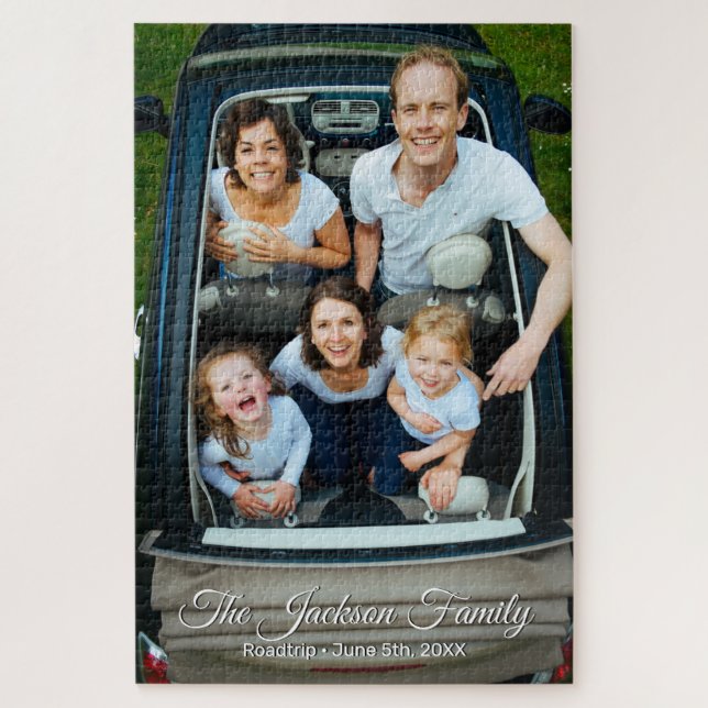 Personalised Portrait The Family Photo Jigsaw Puzzle (Vertical)