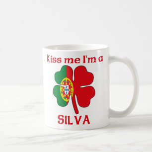 Personalised Portuguese Kiss Me I'm Silva Coffee Mug