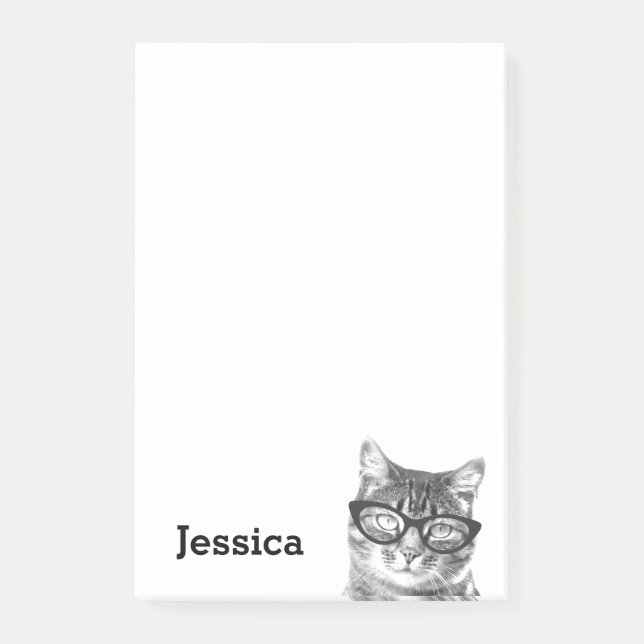 Personalised Post-it® notes for cat lovers (Front)