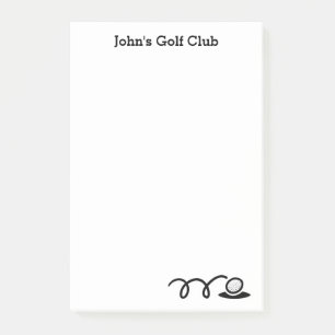 Personalised Post-it® notes for golf club