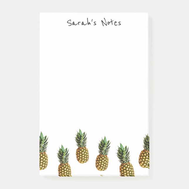 Personalised Post-it® notes for pineapple lover (Front)