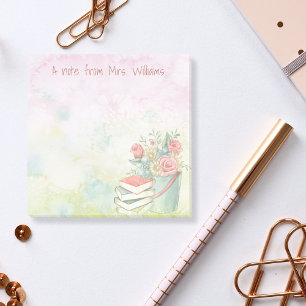 Personalised Post It Notes For Teachers Name Books