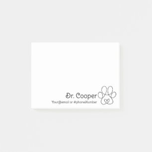 Personalised Post it Notes for Veterinarians