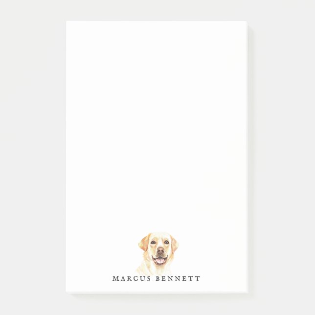 Personalised Post It Notes | Labrador Retriever (Front)