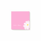 Personalised Post-it® notes Pink with daisy flower