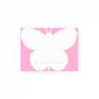 Personalised Post-it® notes with cute butterfly