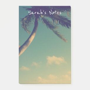 Personalised Post-it® notes with palm tree photo