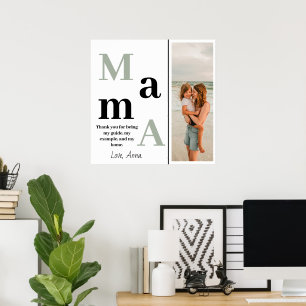 Personalised Poster Mama-Lovely Message and Photo