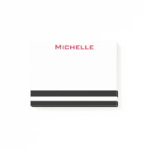Personalised PostIt Notes B/W