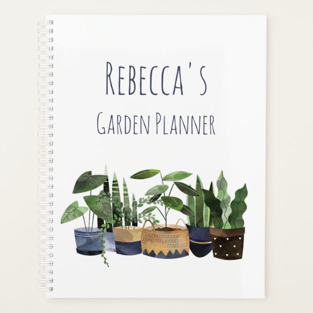 Personalised Pot Plant & Cactus Garden  Planner (Front)