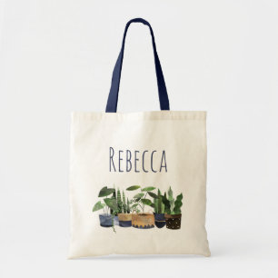 Personalised Pot Plant & Cactus  Tote Bag