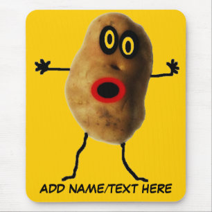 Personalised Potato Cartoon Mouse Mat