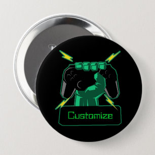 Personalised Power Gamer Button