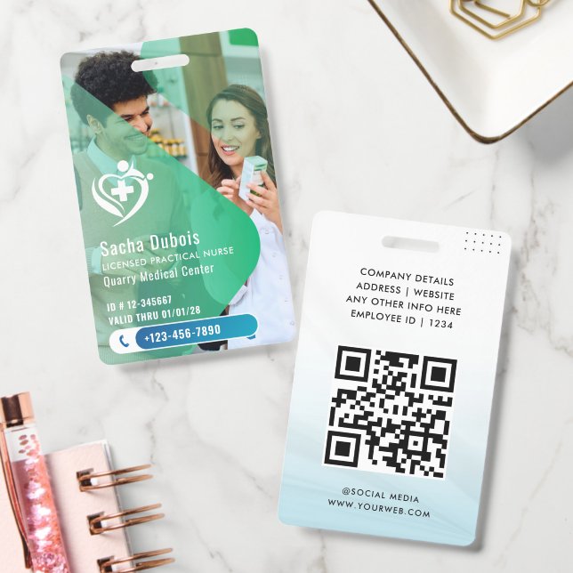 Personalised Practical Nurse ID Badge (Office)