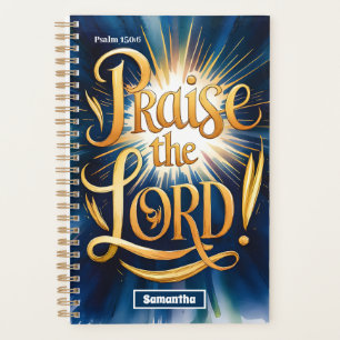 Personalised Praise The Lord Vintage Christian Planner