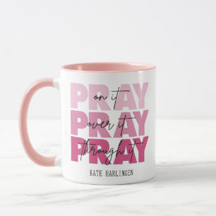 Personalised Pray Over Everything Classic Mug 11oz